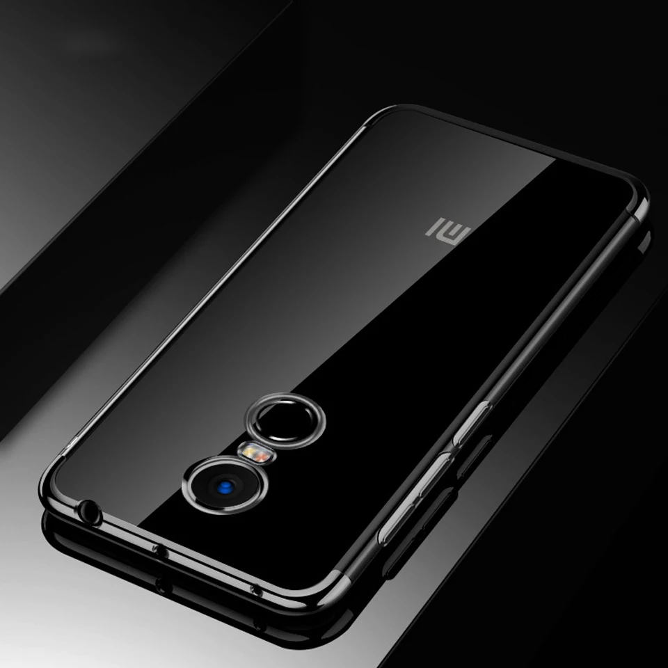 Тонкий чехол с покрытием для XiaoMi RedMi Note 4 блестящий силиконовый 4X 5A 6A 5 Plus 6 Pro 6X 5X A1 A2