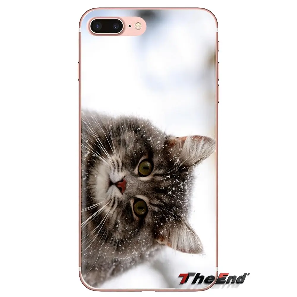 Transparent Soft Shell Covers For Xiaomi Redmi 4A S2 Note 3 3S 4 4X 5 Plus 6 7 6A Pro Pocophone F1 Winter Kitten |