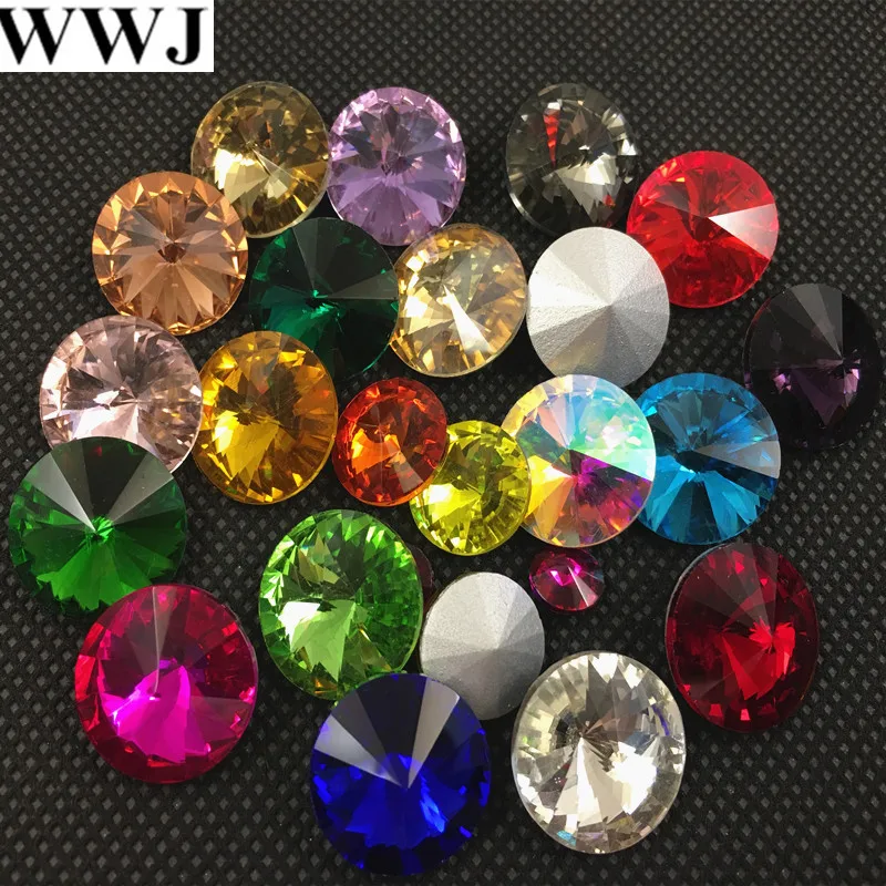 Все размеры цвета для отдыха Rivoli Хрустальные Необычные камни фуксия роза на