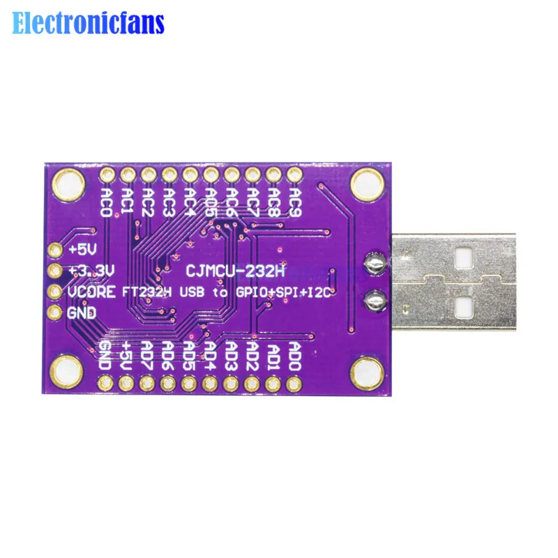CJMCU FT232H одноканальный высокоскоростной USB 2 0 для JTAG UART FIFO SPI IIC I2C серийный