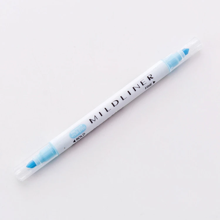 sky blue CXZY Kawaii милый milkliner хайлайтер ручка набор двуглавый hilighter строчка Пастель Мел знак mildliner Стиль Искусство fluo 1M804 - Цвет: sky blue