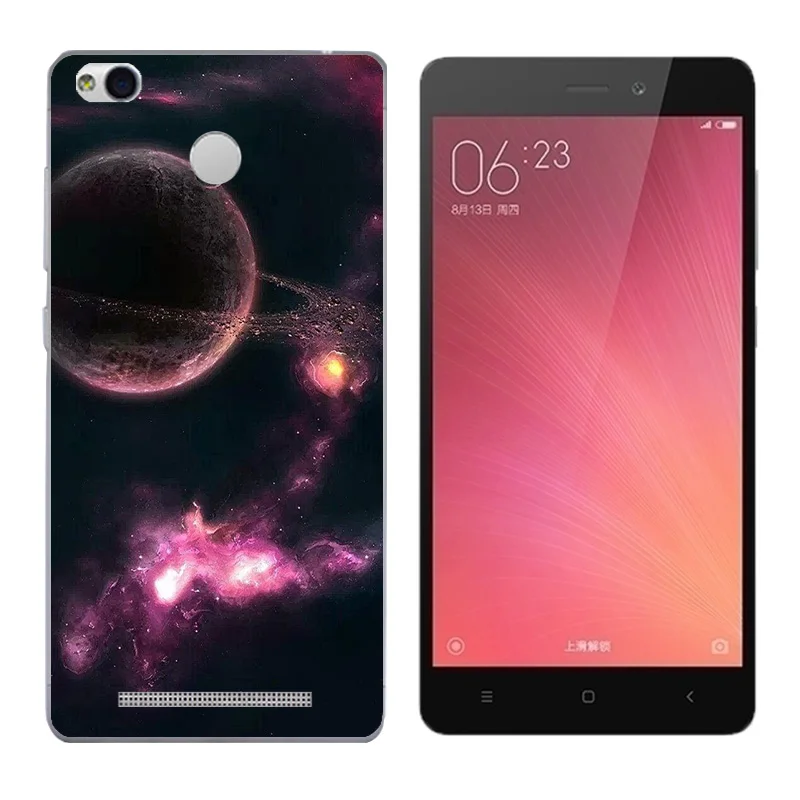 for Coque Xiaomi Redmi 3S Case Cover 5.0 Triangle Printing TPU Silicone 3 Pro Hongmi S |