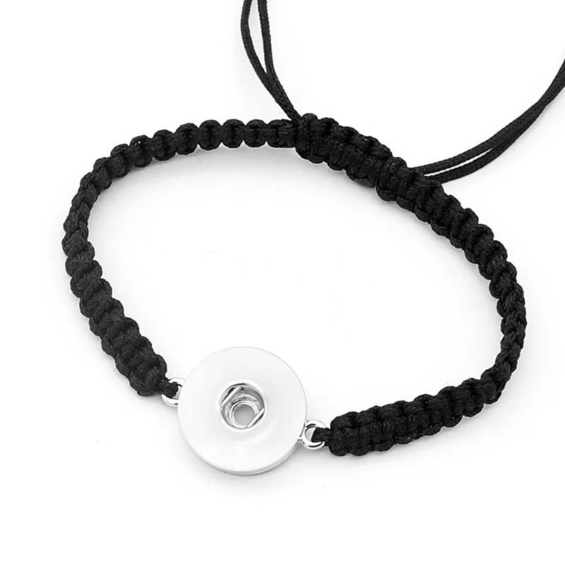 

Hot sale handmade snap bracelets Bangles fit 18mm snap buttons high quality simple charm wholesale SE0147