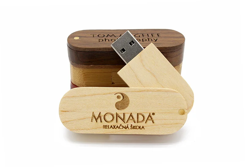 SHANDIAN деревянный портативный деревянный USB флеш-накопитель, 4 ГБ, 8 ГБ, 16 ГБ, 32 ГБ, 64 ГБ, USB 2,0, карта памяти, u-образный диск, свадебные подарки