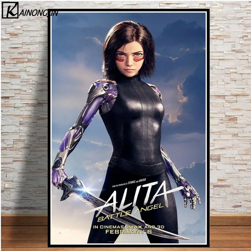 Плакат Alita Battle Angel 2019 новые киноплакаты и принты Картина на холсте Настенная