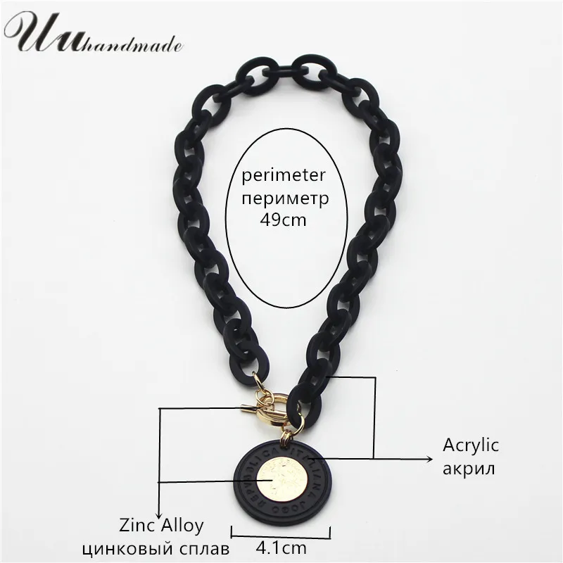 Женские Ювелирные изделия из аниме Collier круглая подвеска с инкрустацией акрила в