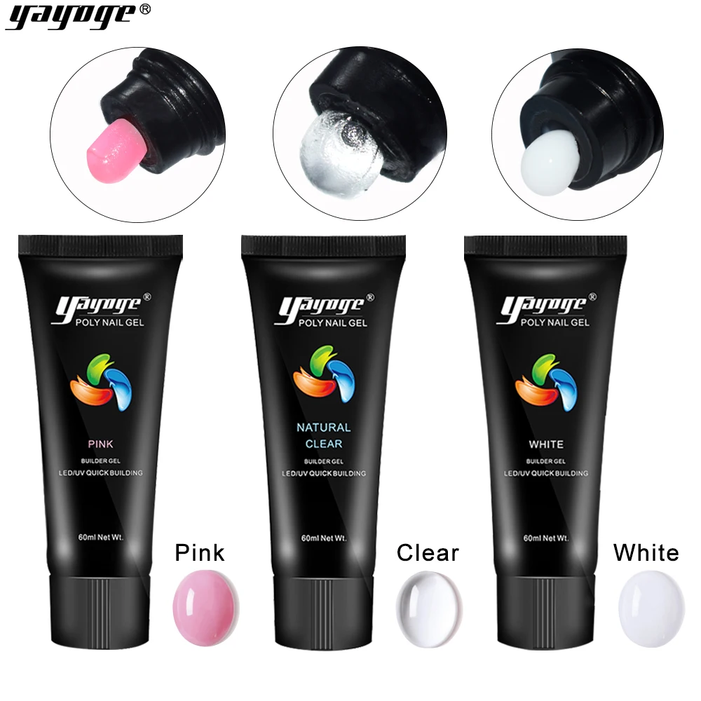 Yayoge Polygel конструирующий УФ поли гель лак набор Лаки для ногтей наращивание