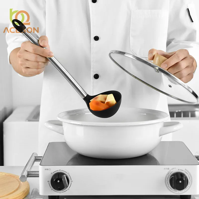 9 шт. набор многофункциональных силиконовых антипригарных кухонных инструментов