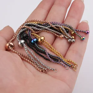 Регулируемая цепочка из нержавеющей стали, 12 шт.лот, 1,8 мм