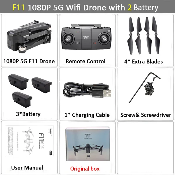 F11 3B Bx WiFi FPV RC Дрон 4K камера оптический поток 720P двойная камера RC Квадрокоптер складной селфи Дрон Visuo XS816 VS XS809S XS809HW SG106 - Цвет: F11 3B Bx