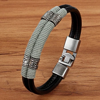 PU Leather Bracelet - Double Layer - Classic Design 6