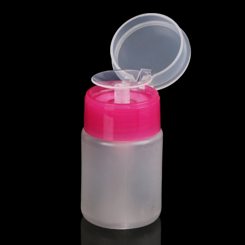 70 мл прозрачный дизайн ногтей Пустой дозатор для насоса бутылка очистки