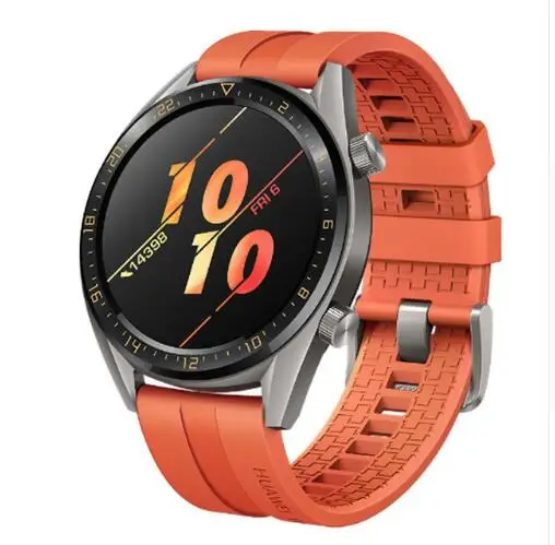 Watch Gt Active Huawei Watch GT Смарт часы Поддержка gps NFC 14 дней Срок службы батареи 5 атм водонепроницаемый телефонный Звонок трекер сердечного ритма для Android IOS - Цвет: Watch Gt Active