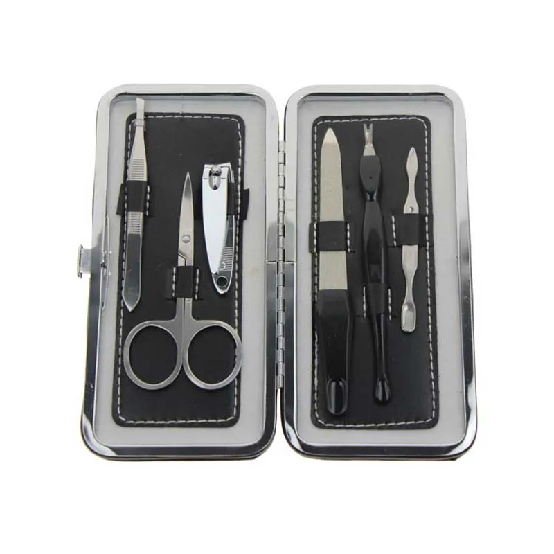 

15*7CM Soft Cover Long Male Manicure Pedicure Set Kit For Dad Husband Men Boy Boyfriend Holiday Birthday Christmas Gift Present