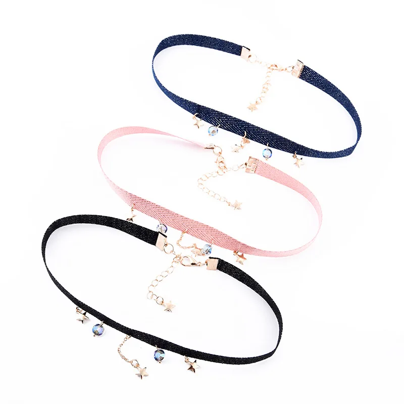 DoreenBeads модное горячее новое свободное чокер ожерелье простая бархатная лента