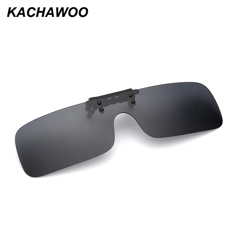 

Kachawoo/оптовая продажа, 12 шт., унисекс, поляризационные солнцезащитные очки на клипсах, Мужские поляризационные цельные линзы, черные, на клип...