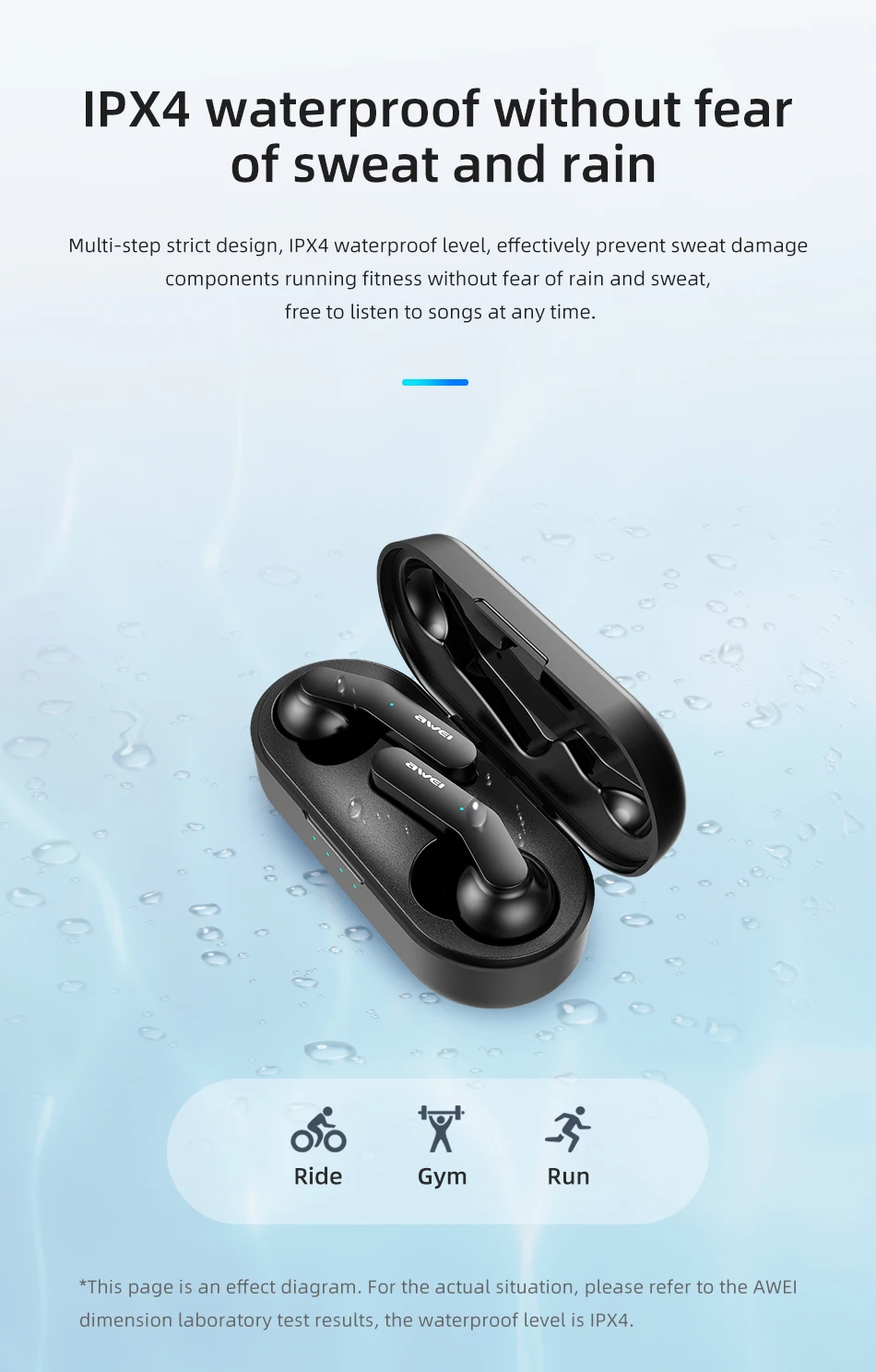Newset AWEI T10C TWS беспроводные bluetooth-наушники auriculares Bluetooth inalambrico, гарнитура с управлением, гарнитура для xiaomi