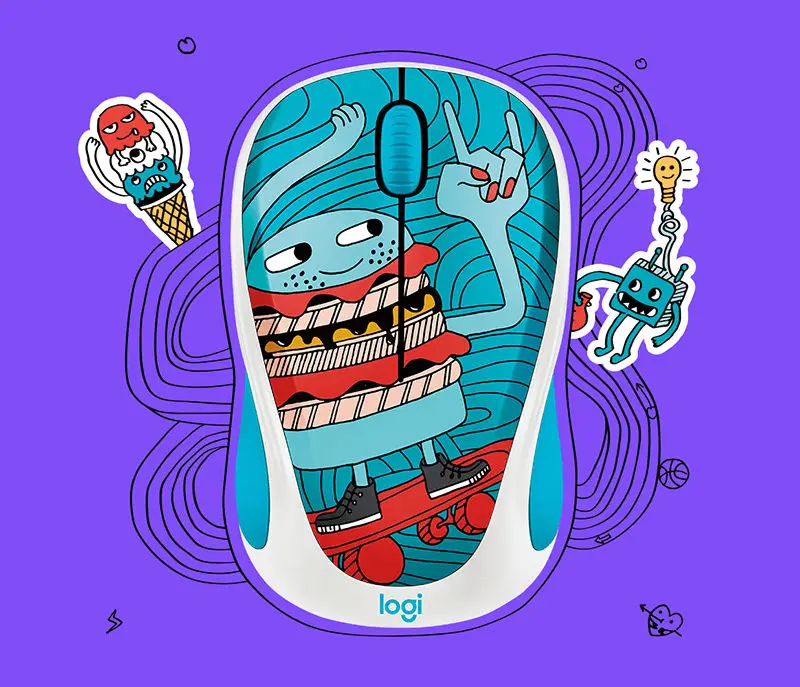 Беспроводная мышь Logitech M238 v3 для офисных девушек портативный Настольный usb