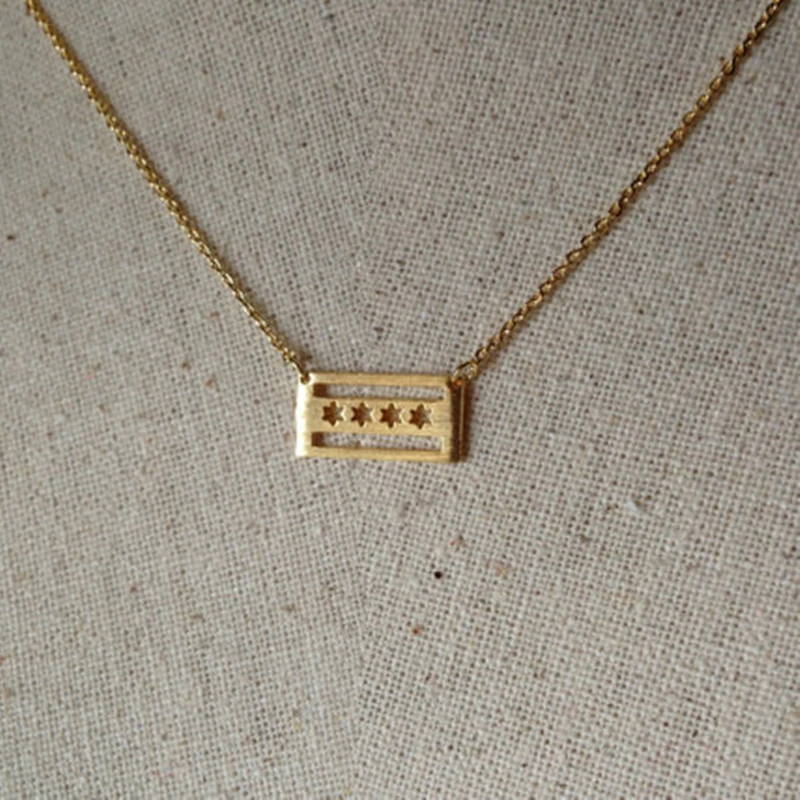 Простая Милая Бриллиантовая подвеска Чикаго 10 шт. милое бриллиантовое ожерелье