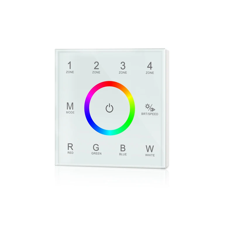 Новинка RGBW Led полосы Управление 2 4 ГГц AC 100V 240V сенсорный Панель 12V 24V 5A Каналы V4