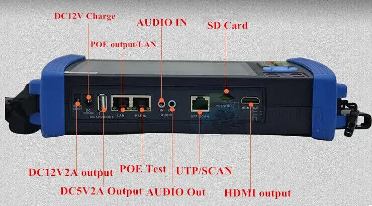 Тестер для IP камер 7 дюймов измеритель системы видеонаблюдения камеры s и