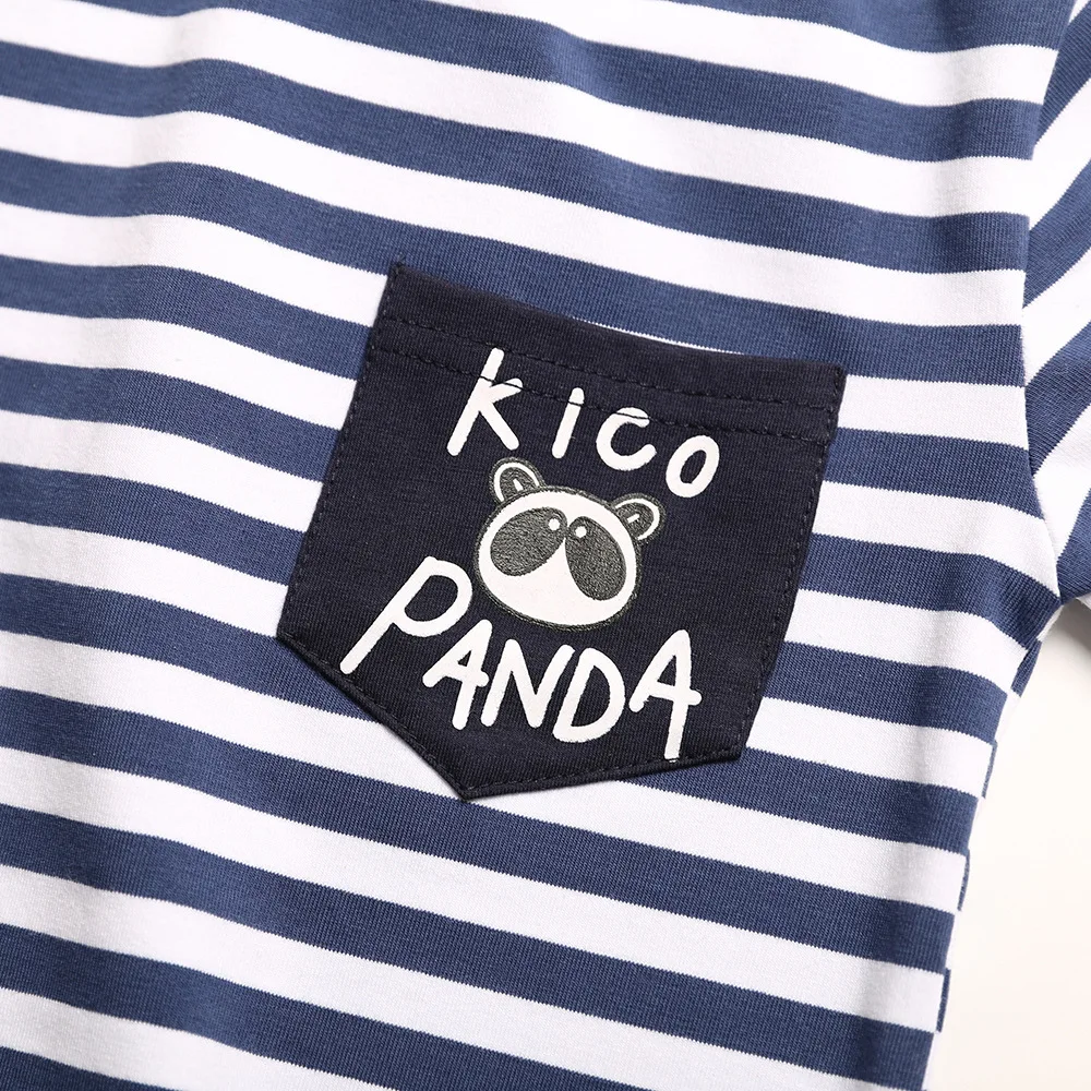 

New High-quality Brand Summer boys girl short-sleeve t-shirt stripe 100% Cotton Kids Clothes toddler Tees tops Children clothing