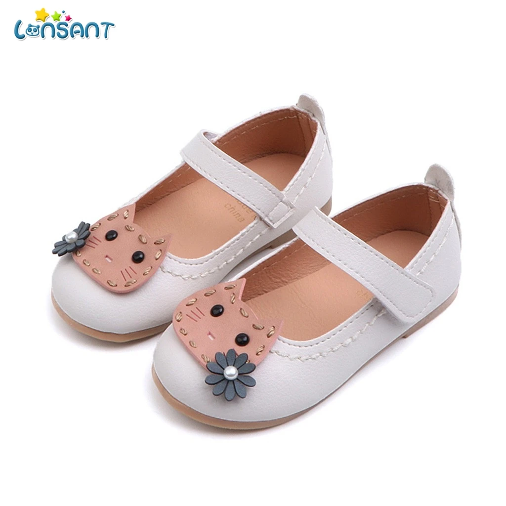 LONSANT Toddler Girls Shoes Kids Summer Baby Fashion Flower Cat Princess Cartoon Casual Sandals For Children Girl's | Детская одежда