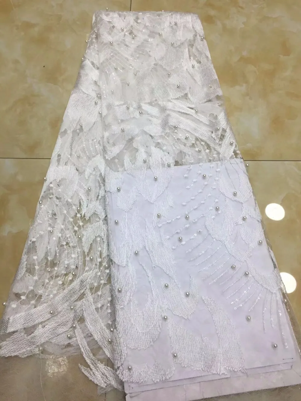 

High Quality Nigerian Lace Fabrics 2018 African French Net Lace Fabric Tulle Mesh Fabric For Party African Lace Fabric XZ02
