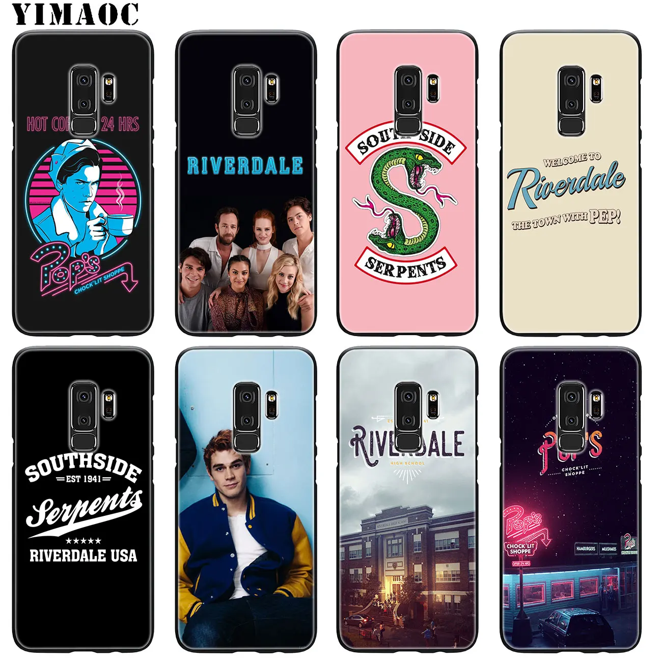 Мягкий силиконовый чехол YIMAOC для Samsung Galaxy S10 Plus S9 S8 S6 S7 Edge S10e черный чехол|Бамперы| |