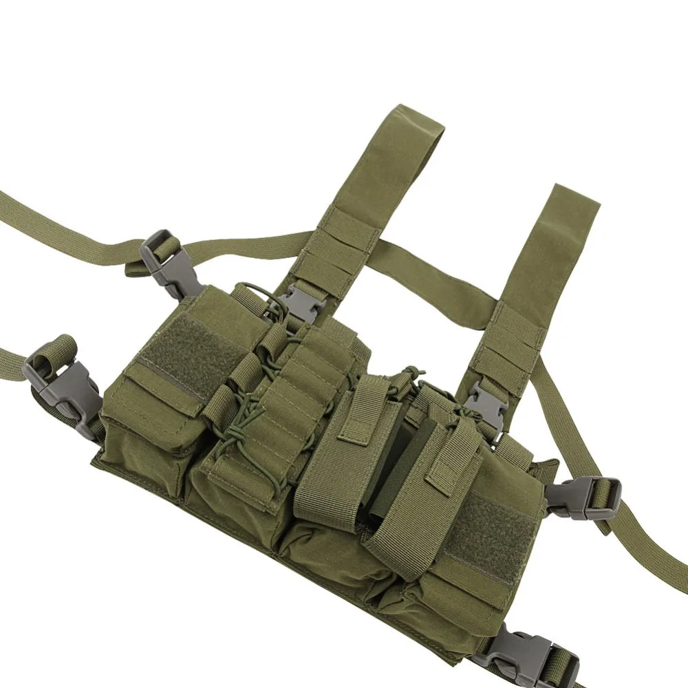 Тактический жилет нейлоновый военный нагрудный слинг мягкая сумка кобура