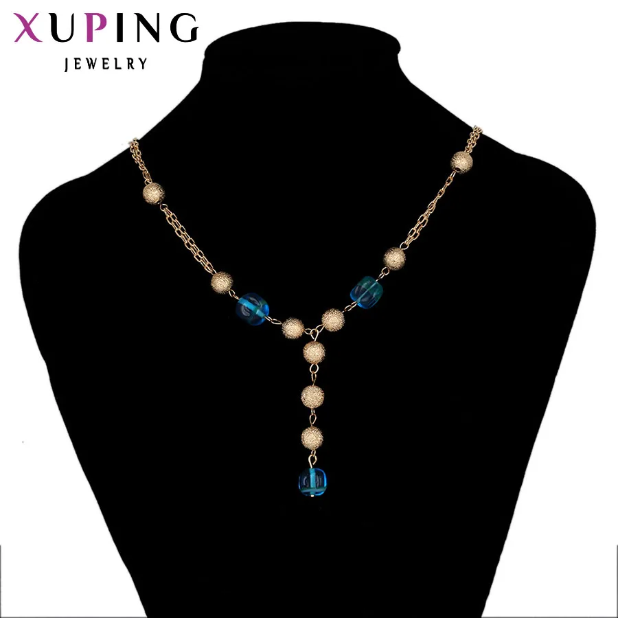 Xuping модное ожерелье новый дизайн большое длинное золотого цвета Женская цепочка