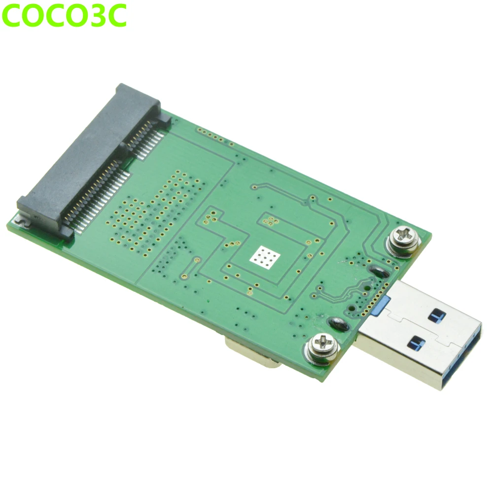 

MSATA SSD to USB3.0 Adapter Card mini SATA to USB3.0 Mobile Hard Disk Drive without enclosure