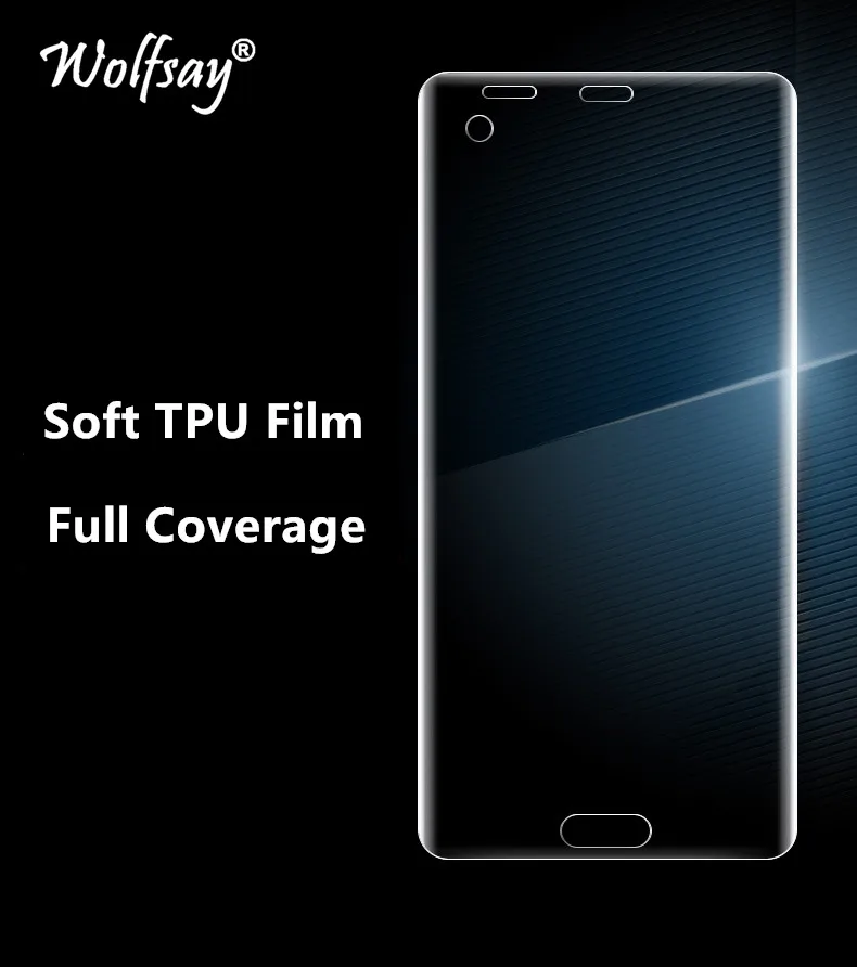 Защитная пленка для экрана HTC U Ultra из мягкого ТПУ ультра полная защитная Wolfsay Not Glass