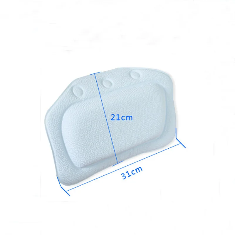 PVC Bath Pillow Headrest Accessories Bathtub Suction Cup Waterproof Pillows Bathroom Products | Дом и сад