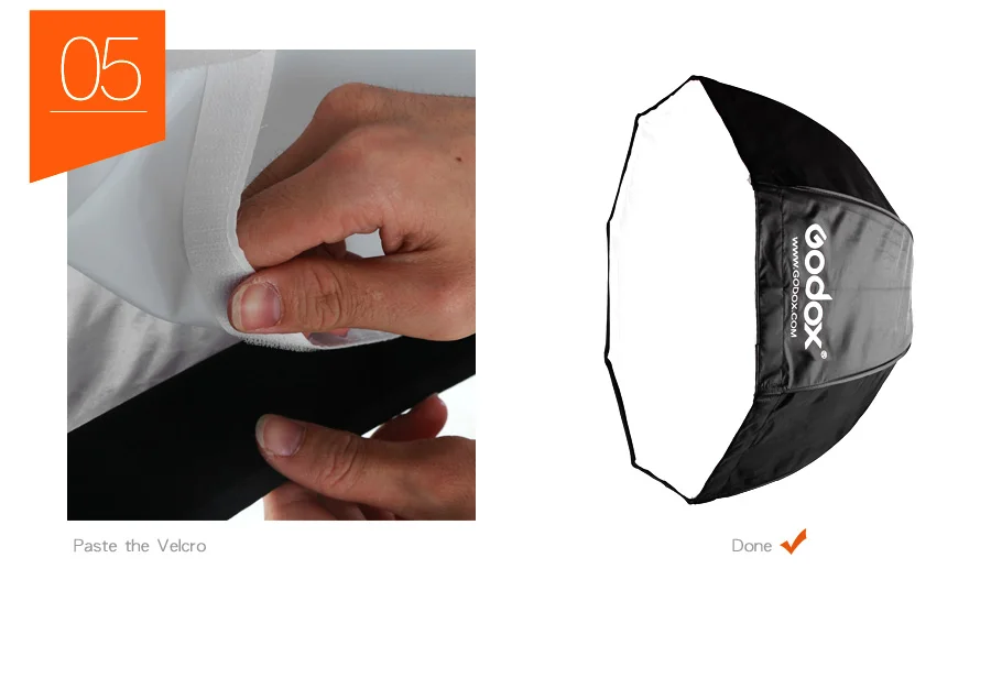 Godox 95 см 37,5 дюйма переносной восьмиугольный зонт для софтбокса Brolly отражатель для вспышки