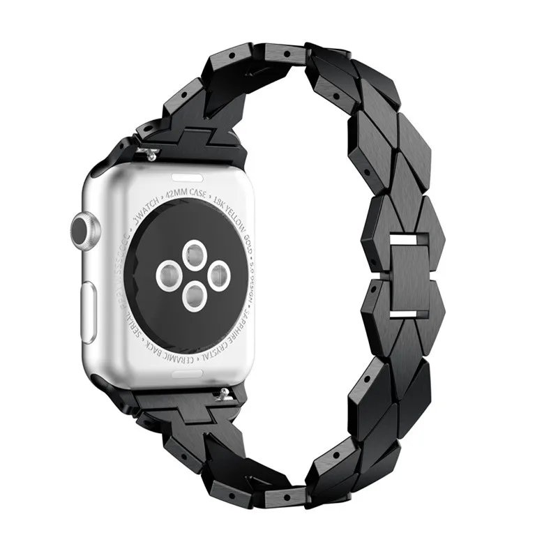 Уникальная форма стальной полосы для Apple Watch 40 мм 44 38 42 Frontier Смарт часы watch серии 4 3 2
