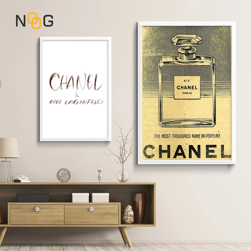 Noog модные женские туфли духи плакат Поп Wall Art из парусины в стиле ретро плакаты с