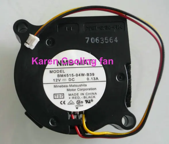 

New original NMB 4515 DC12V 0.13A BM4515-04W-B39 Alarm Signal for Projector cooling fan