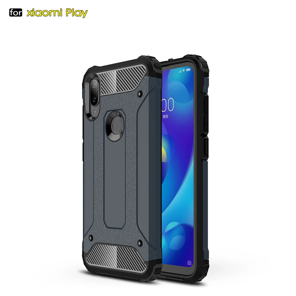 ZGAR чехол для Xiaomi mi играть мягкий силиконовый Жесткий Пластик 2 в 1 Celualr