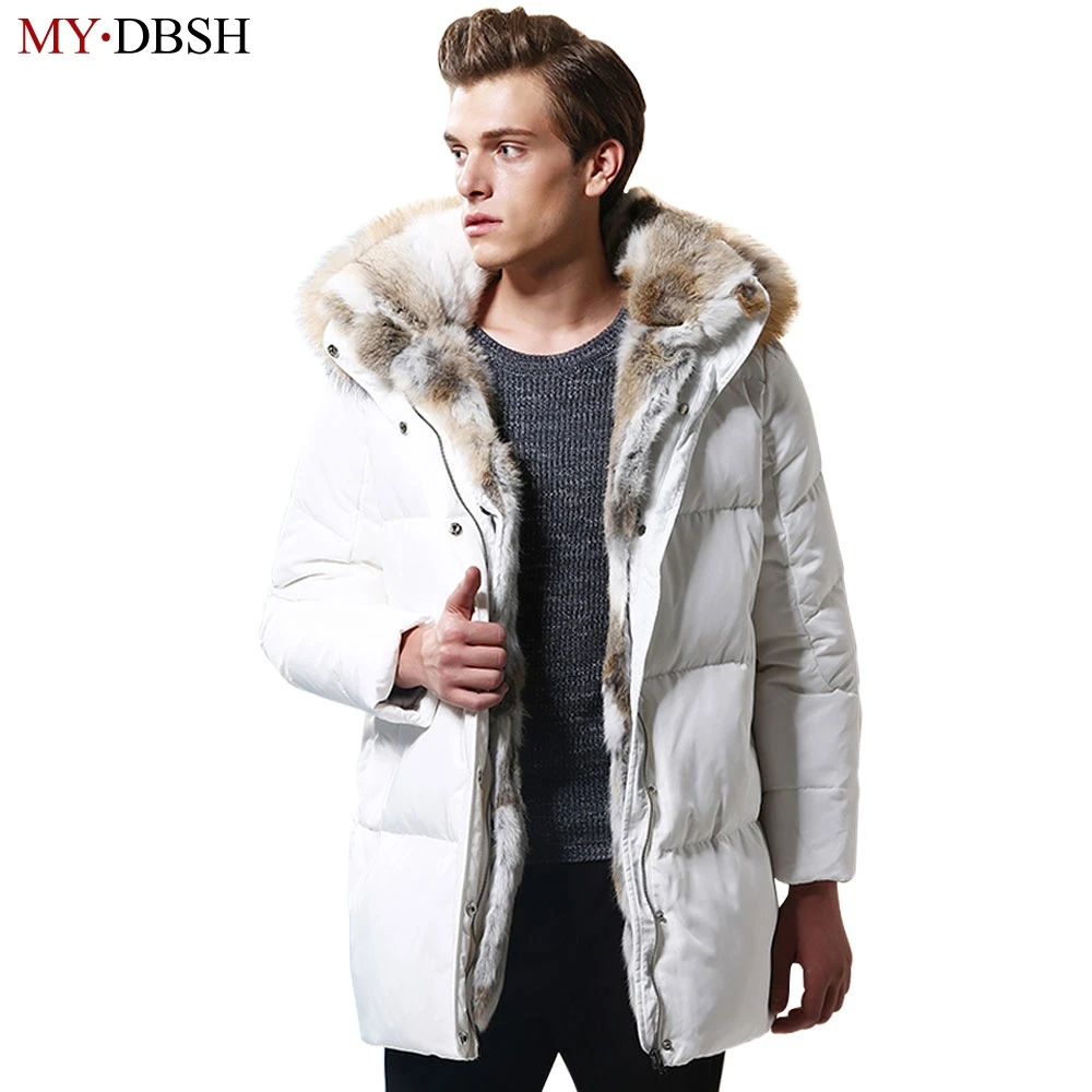 Зимние теплые мужские пуховики с капюшоном повседневные Длинные парки и пальто