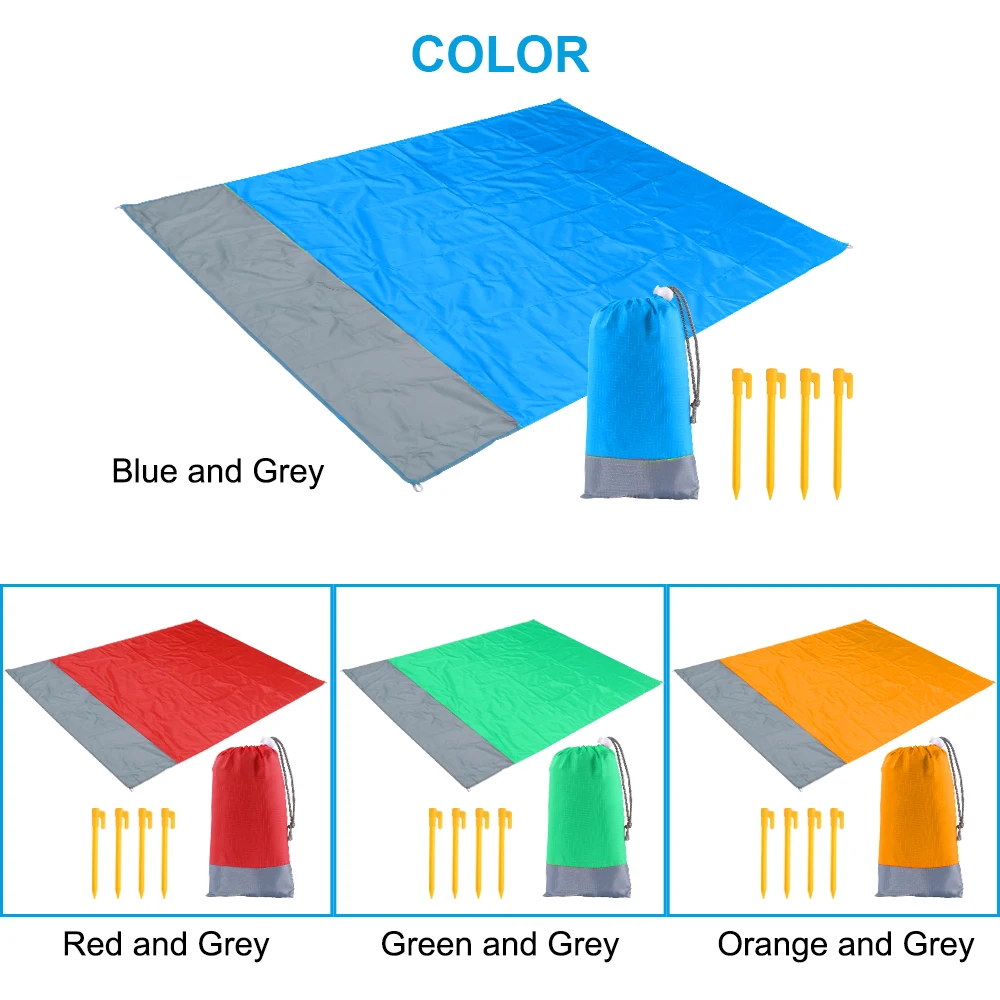Водонепроницаемое пляжное одеяло портативный коврик для пикника не содержит