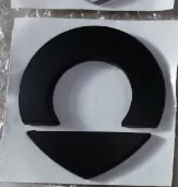 black logo Хромированные черные смарт-наклейки на задний багажник автомобиля, эмблема на значок fortwo FORSPEED FORFOUR ROADSTER FORSTARS, автомобильные аксессуары - Название цвета: black logo