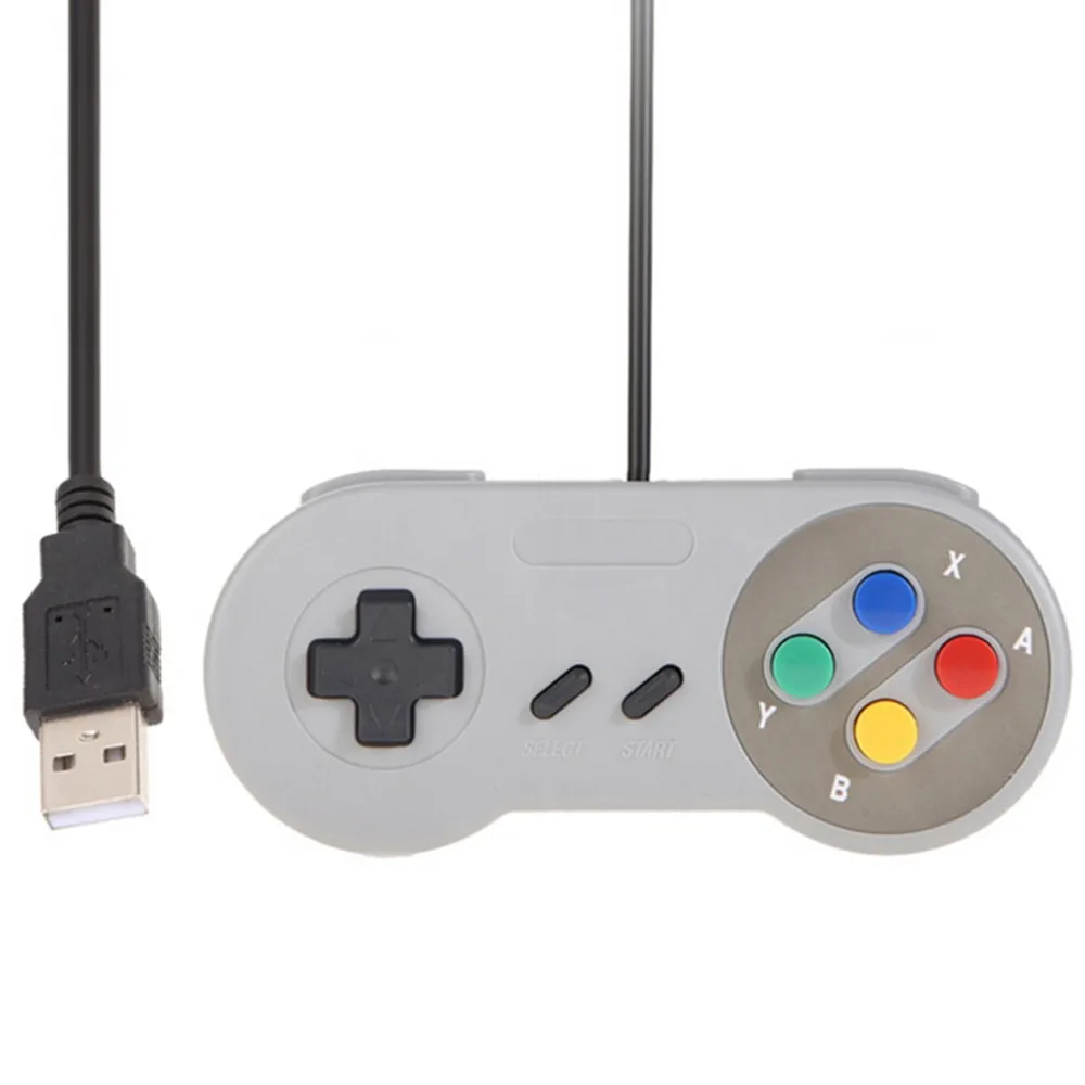 HAOBA New Retro Classic USB Controller PC Controllers Joypad Joystick Replacement for SNES Windows MAC Wholesale | Электроника