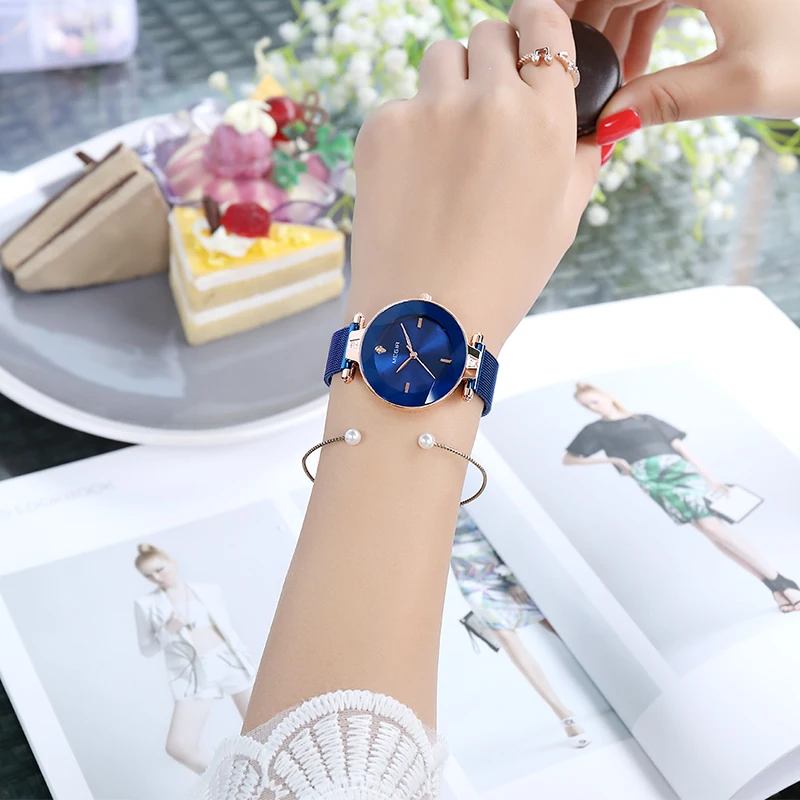 Часы MEGIR женские кварцевые с кожаным ремешком люксовые брендовые модные