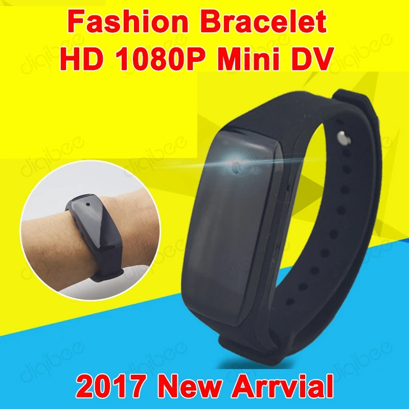 Новый Fashioh Спорт Смарт Браслет Full HD 1080p носимых камера Mini DV 1920x1080 Аудио Видео