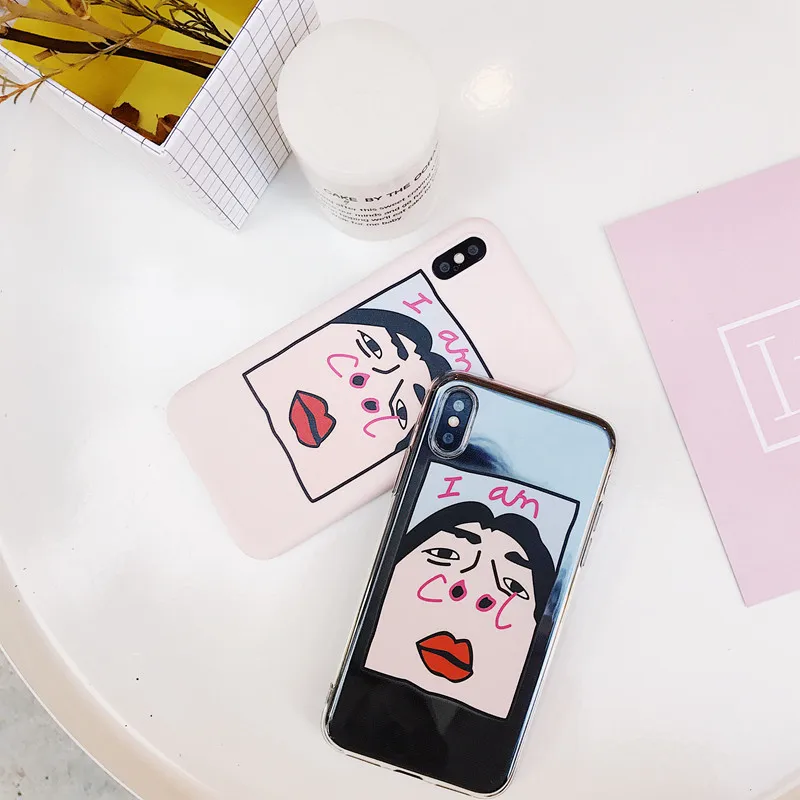 Чехол для телефона с мультяшной иллюстрацией iphone 6 S чехол X 7 8 Plus парные Чехлы