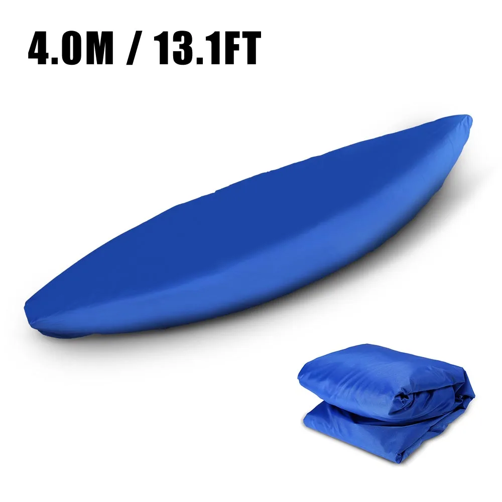 blue 4m Водонепроницаемый, устойчивый к ультрафиолетовому излучению, пылезащитный чехол для Каяка, Профессиональная универсальная, для гребли каноэ, для хранения лодки, пылезащитный чехол, Аксессуары Для Каяка - Цвет: blue 4m