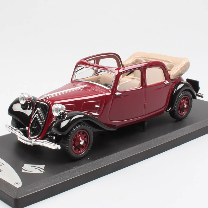 1:43 Масштаб MAJORETTE классический винтажный Citroen тяги Avant 11B развязка 1938 трансформер вагон литая под давлением модель автомобиля игрушка
