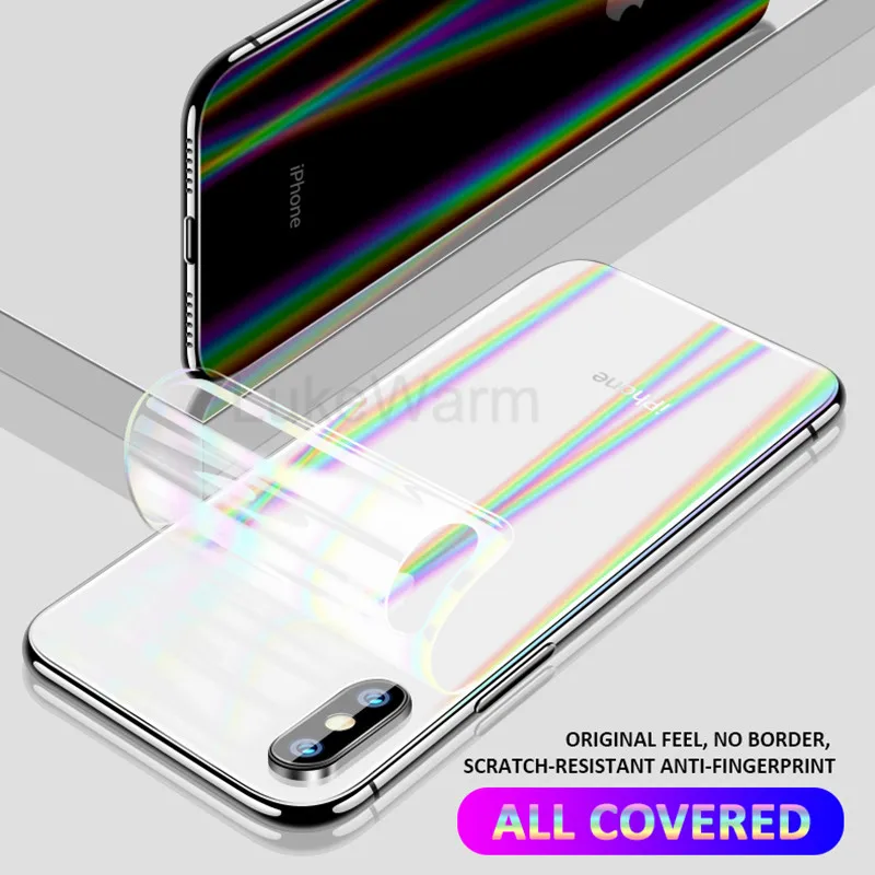 Aurora laser Hydrogel Back Film For Xiaomi MI 8 Lite MI8 Pro MIX 3 Xiomi MI8 9 SE Clear TPU Protection Film back Cover not Glass
