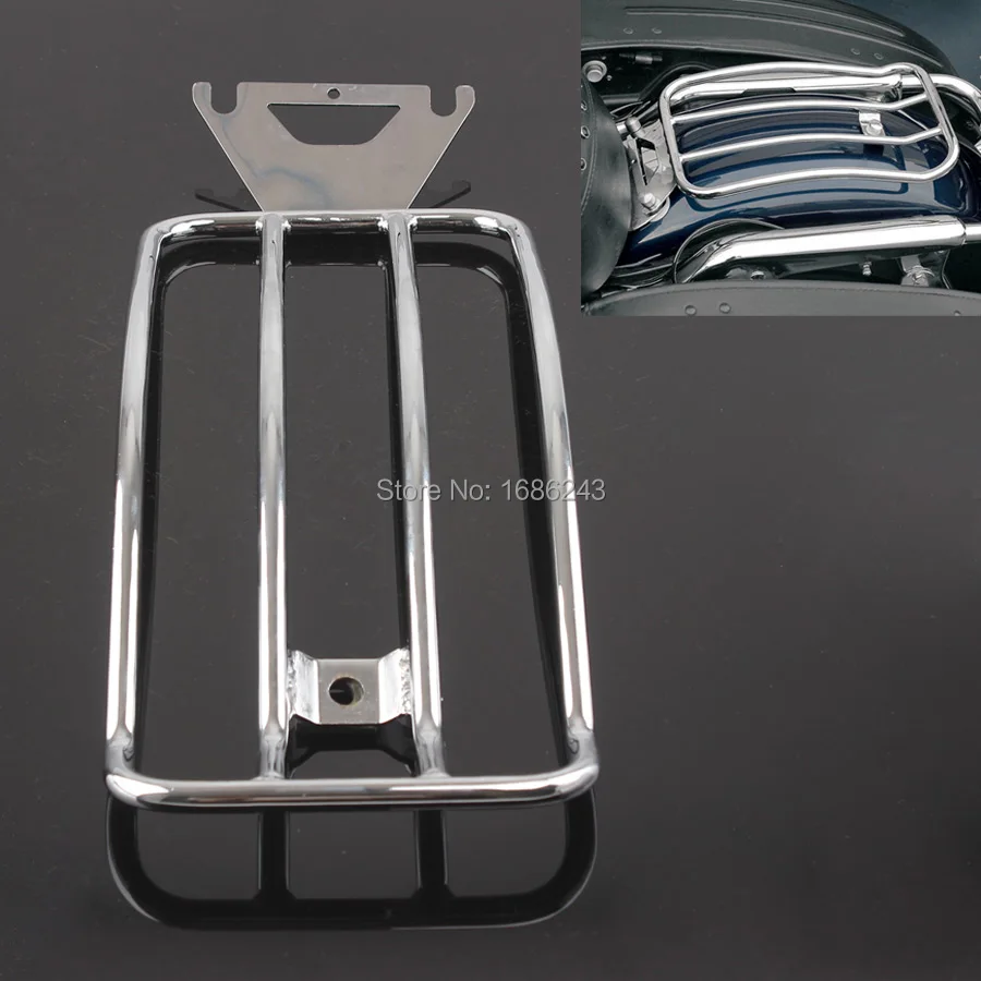 Хромированный багажник для мотоцикла сиденье Соло Harley Road King Electra Glide Touring 1998 2004
